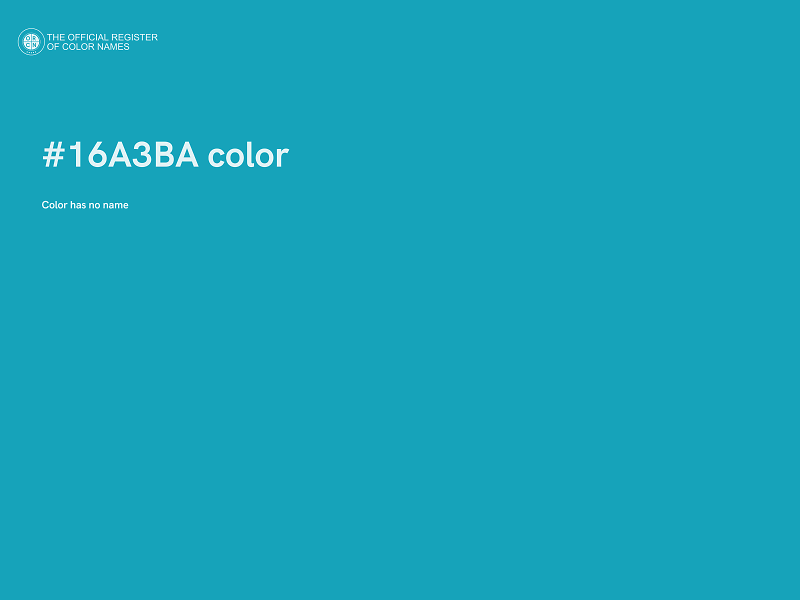 #16A3BA color image