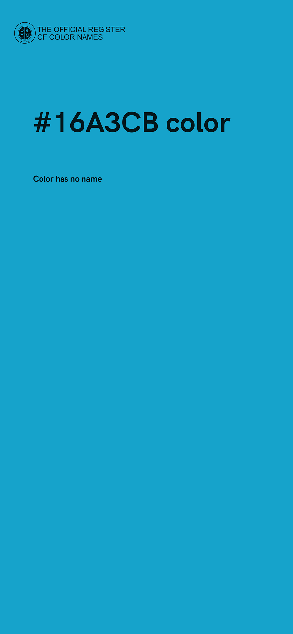 #16A3CB color image