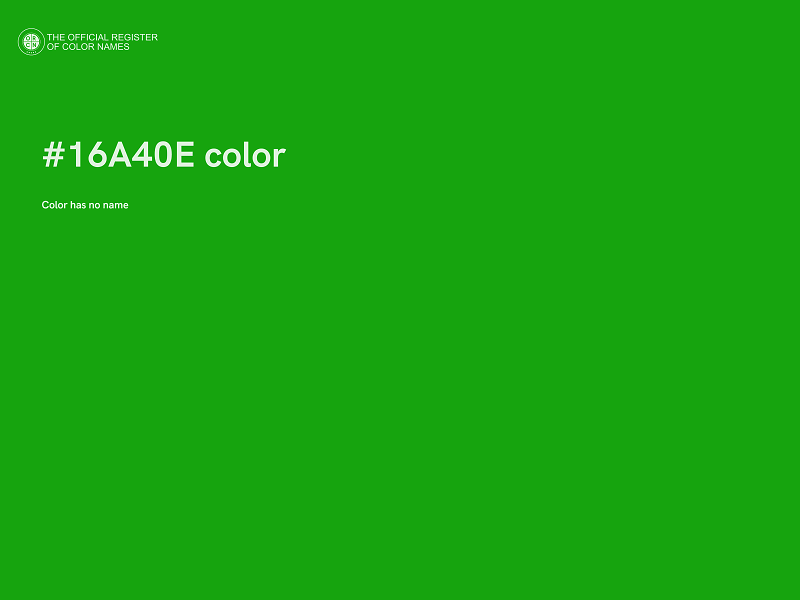 #16A40E color image