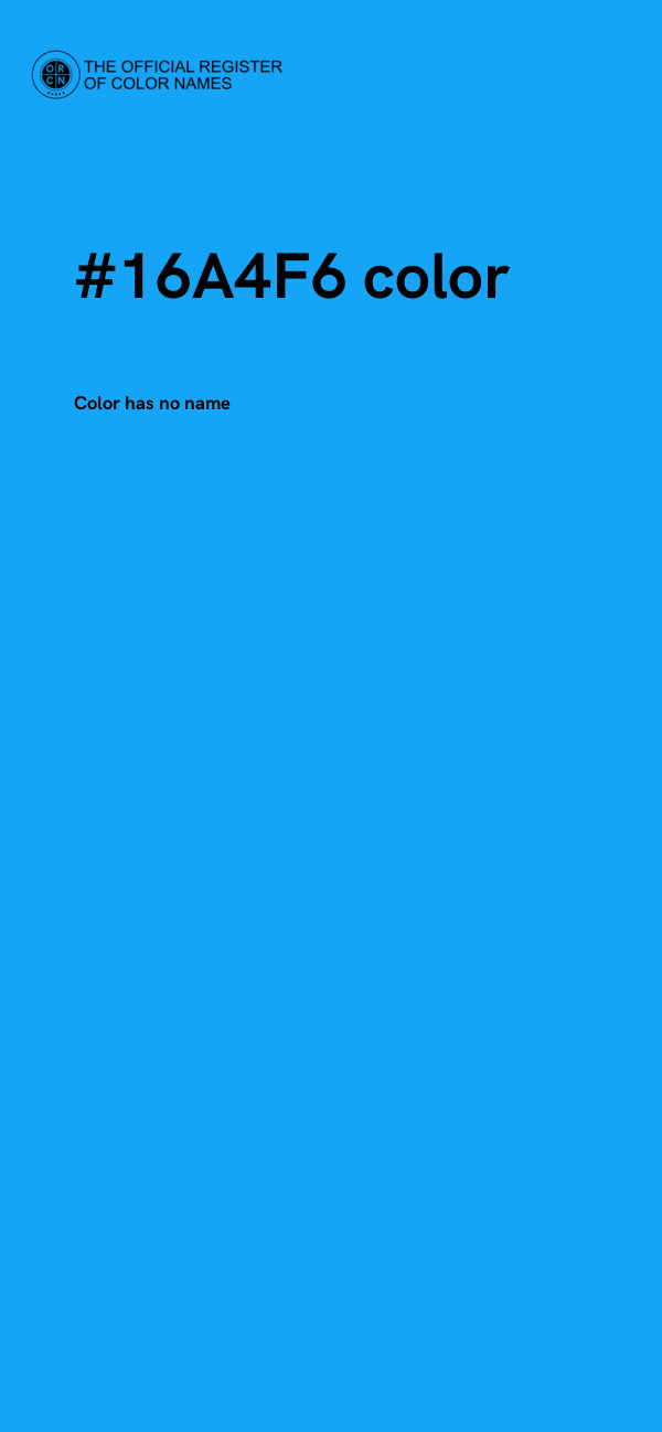 #16A4F6 color image