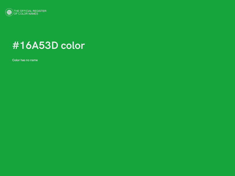 #16A53D color image