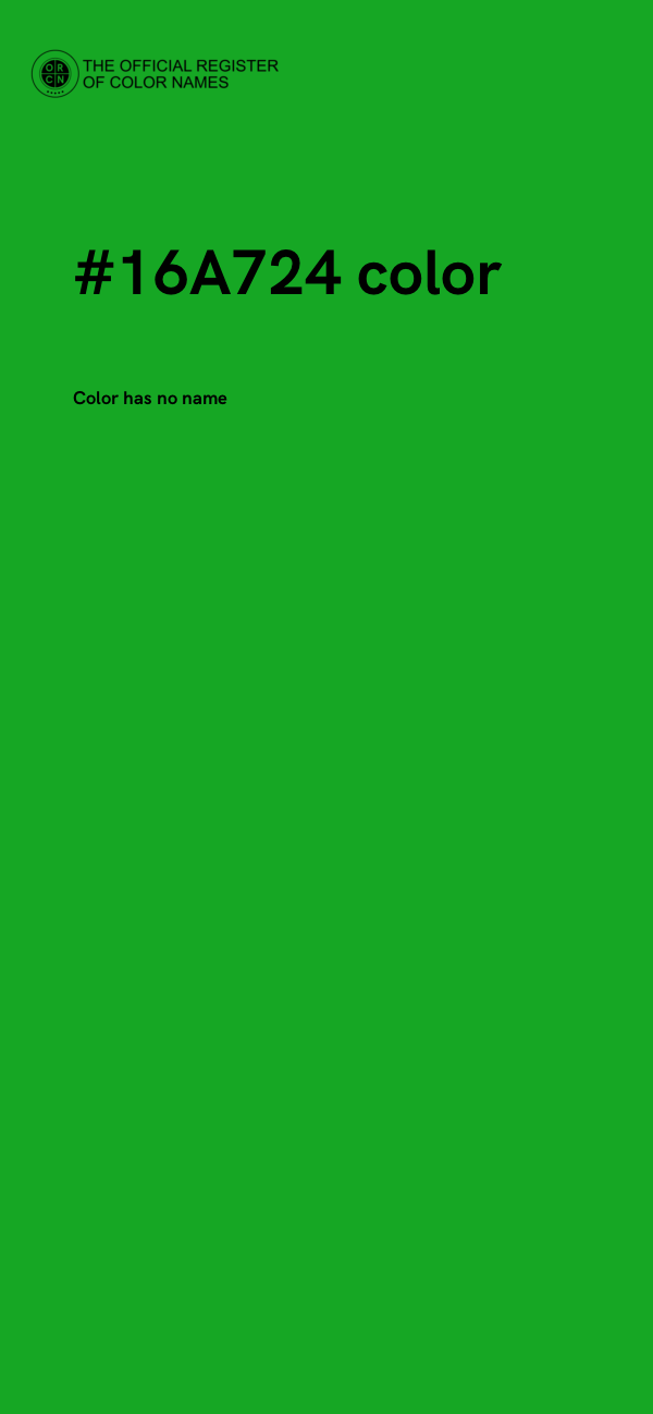 #16A724 color image