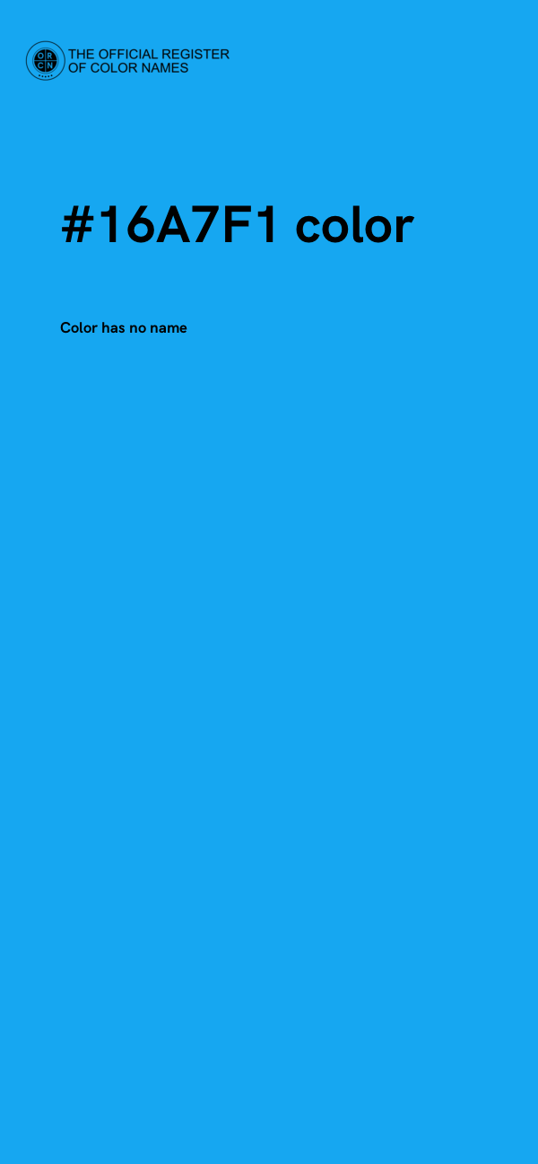 #16A7F1 color image