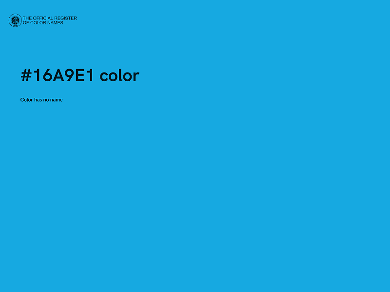 #16A9E1 color image