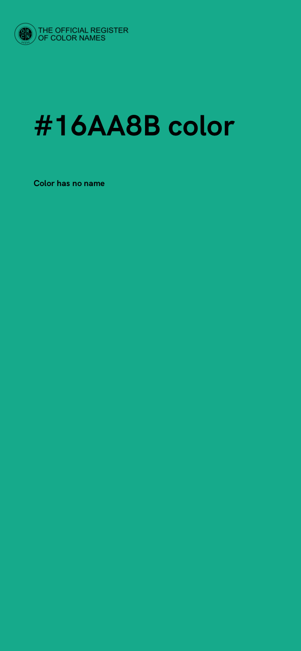 #16AA8B color image