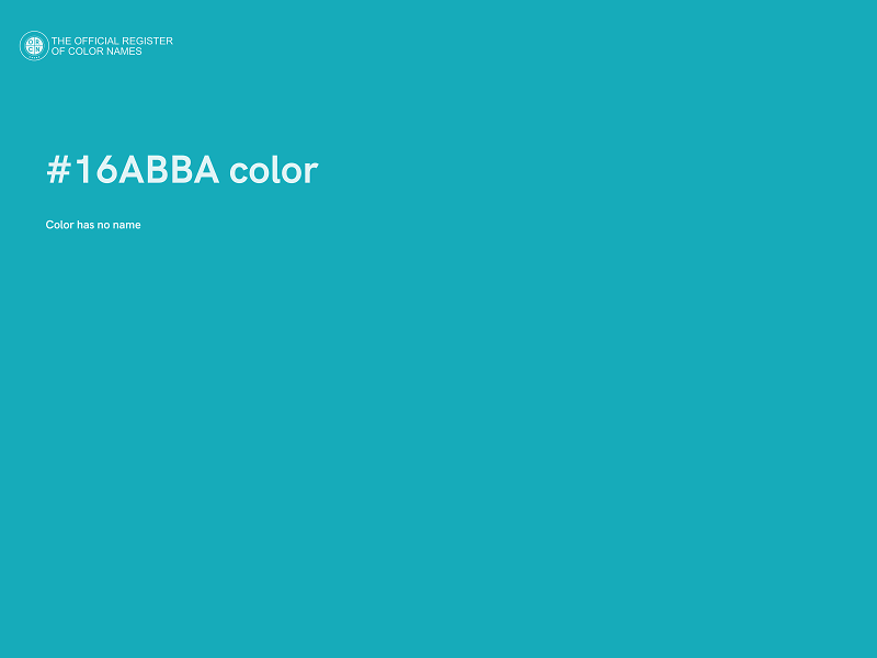 #16ABBA color image