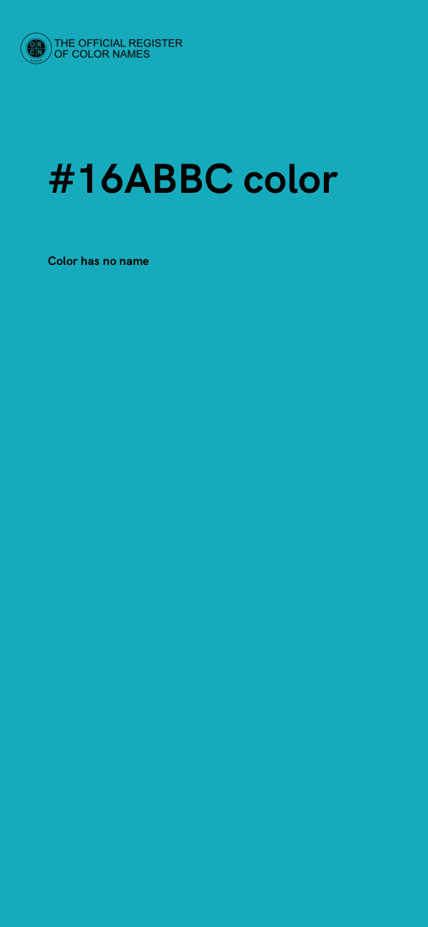 #16ABBC color image