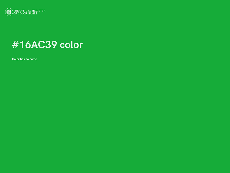 #16AC39 color image