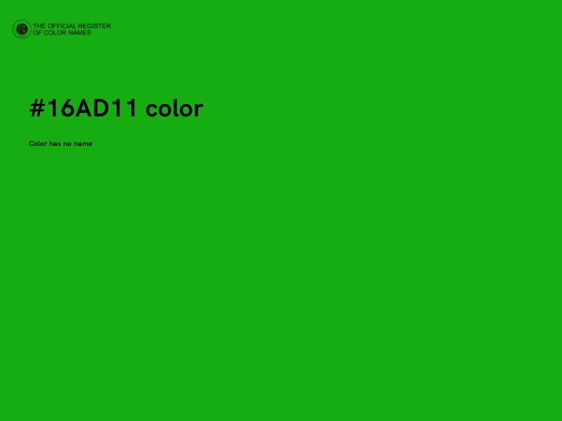 #16AD11 color image