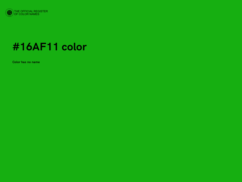 #16AF11 color image
