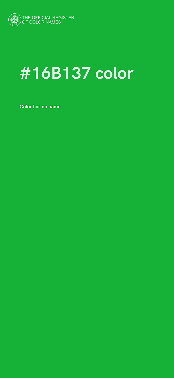 #16B137 color image