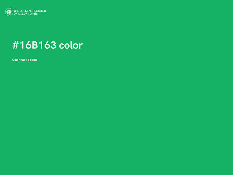 #16B163 color image