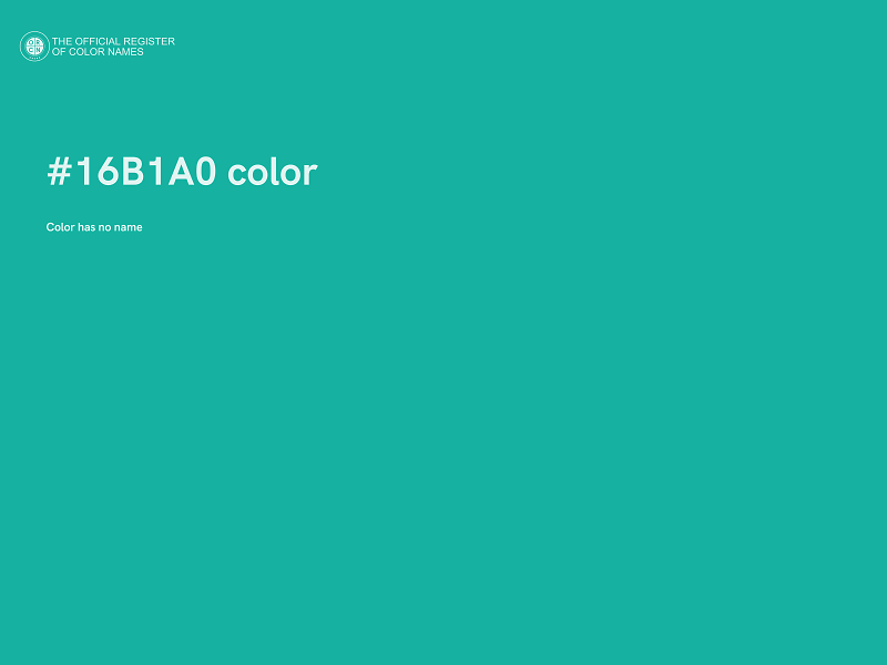 #16B1A0 color image