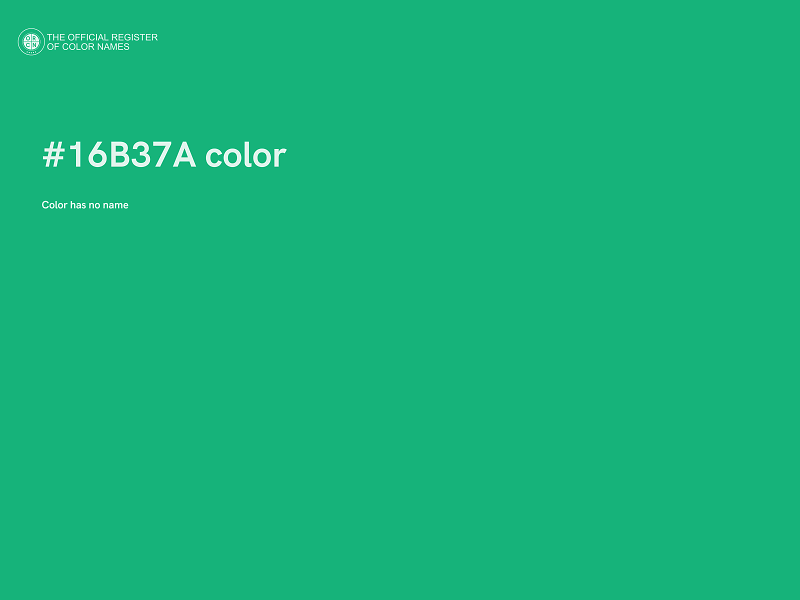 #16B37A color image