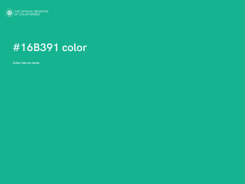 #16B391 color image