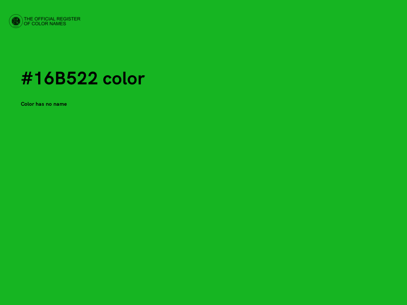 #16B522 color image