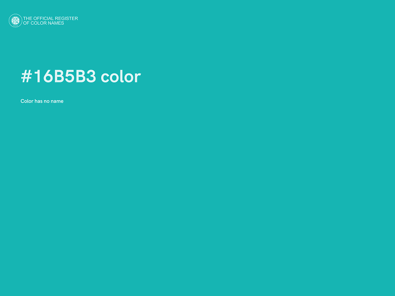 #16B5B3 color image