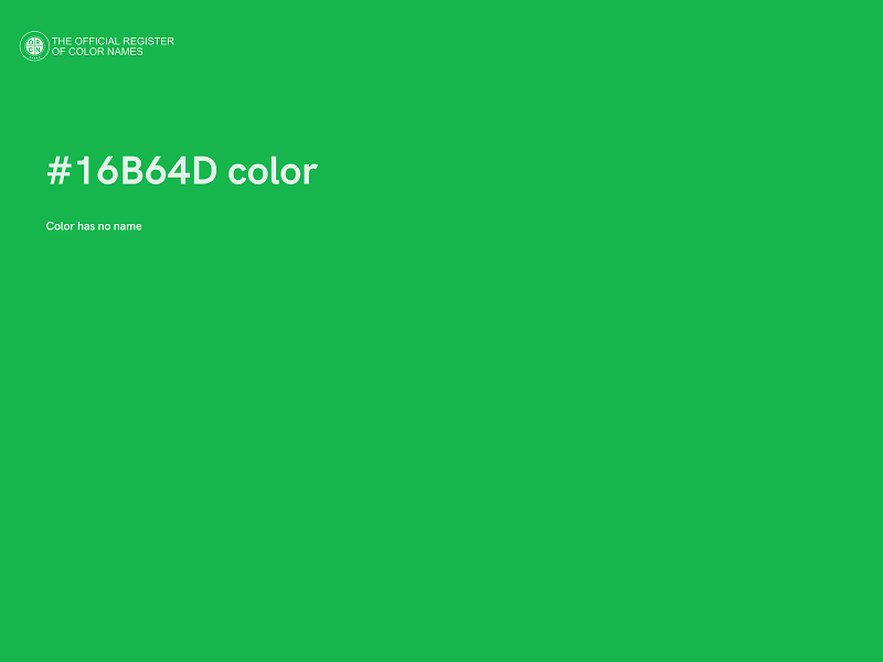 #16B64D color image