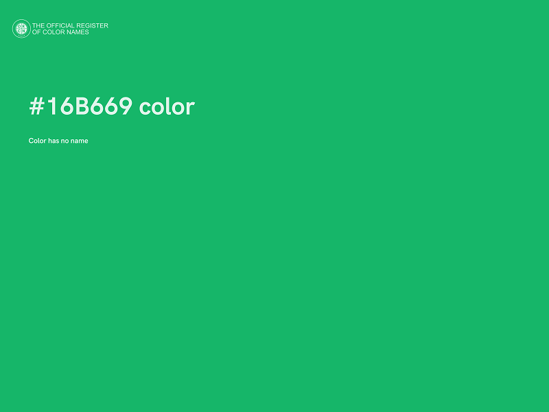 #16B669 color image