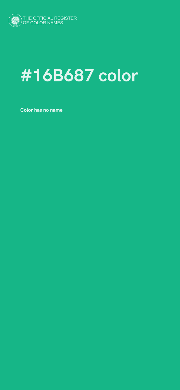 #16B687 color image