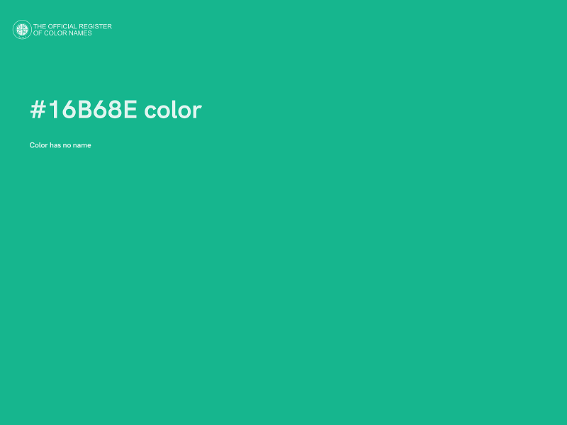 #16B68E color image