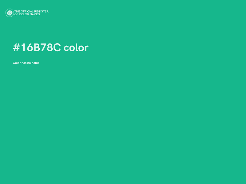 #16B78C color image
