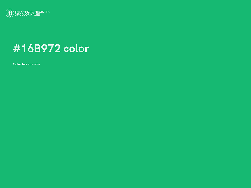 #16B972 color image