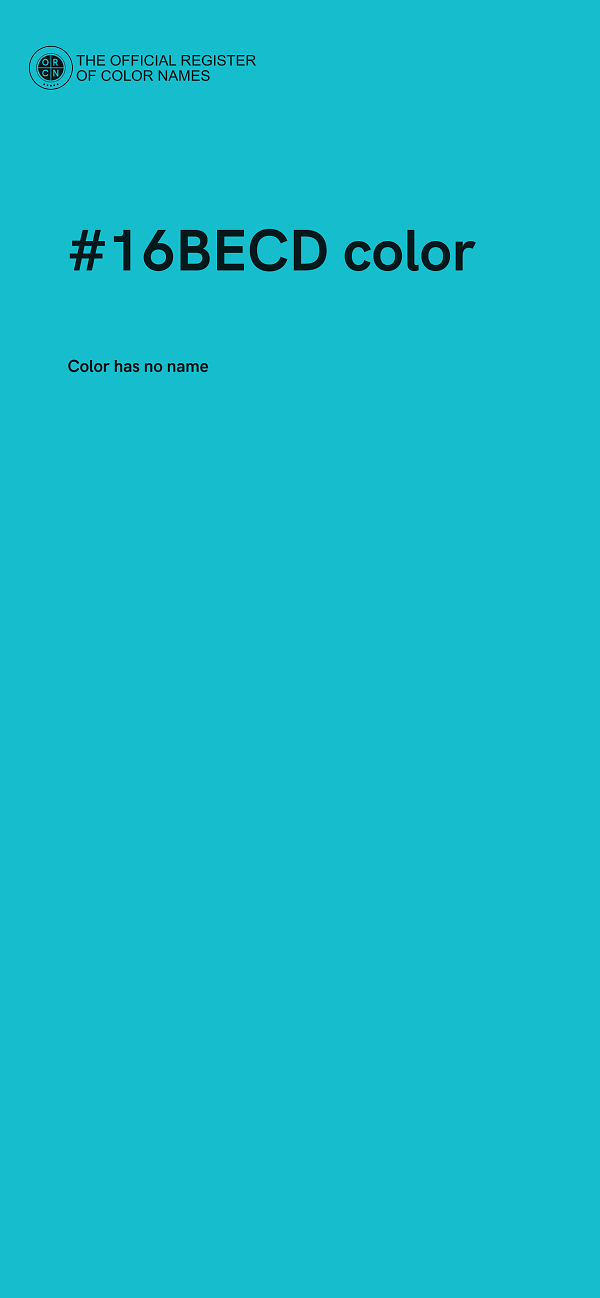#16BECD color image