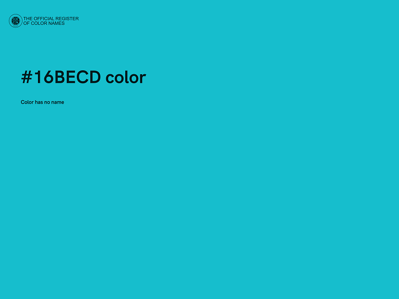 #16BECD color image