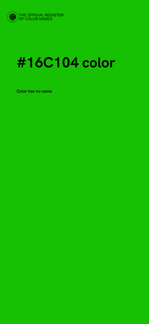 #16C104 color image