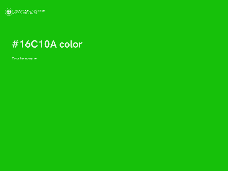 #16C10A color image