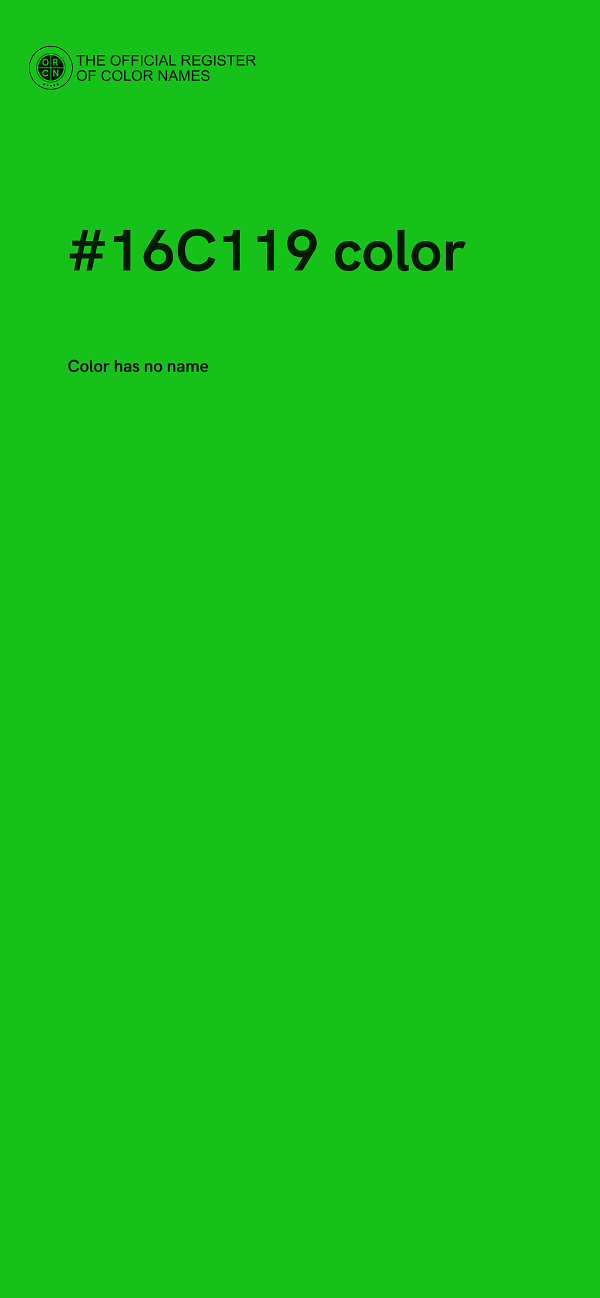 #16C119 color image