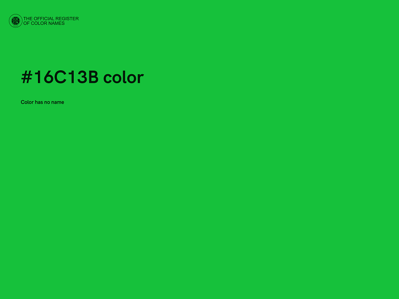 #16C13B color image