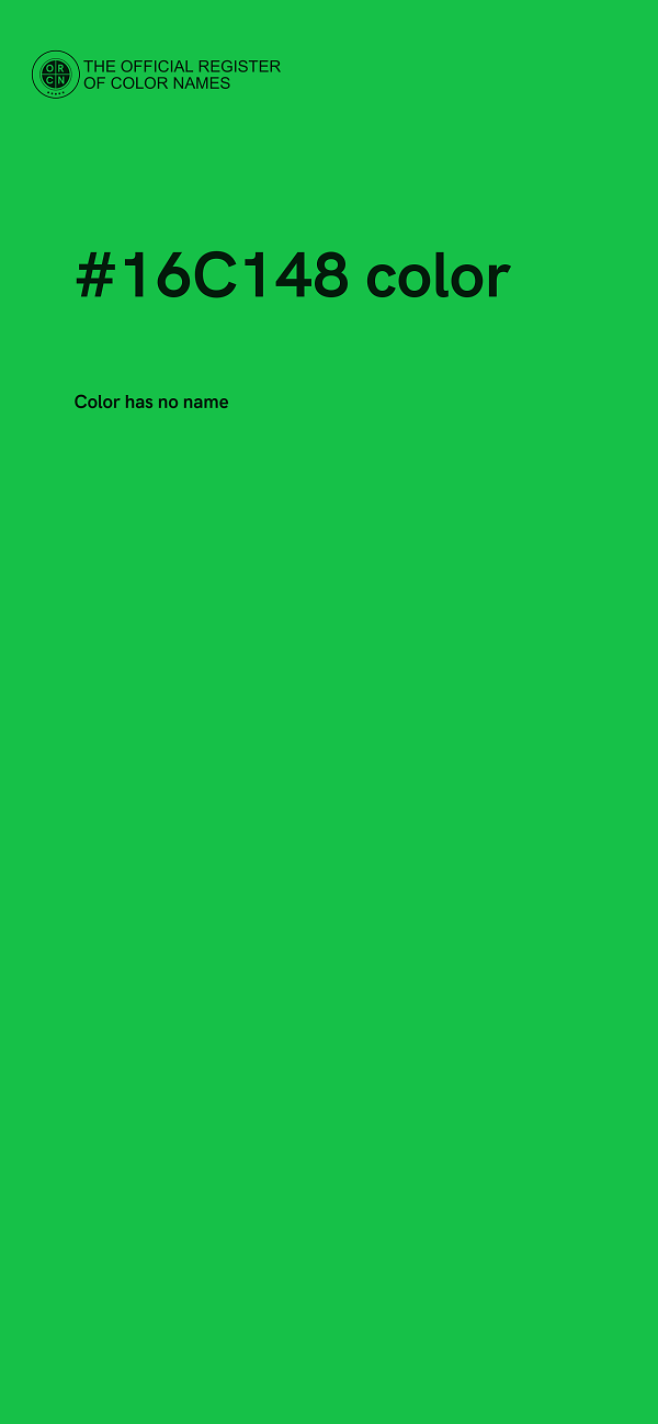 #16C148 color image