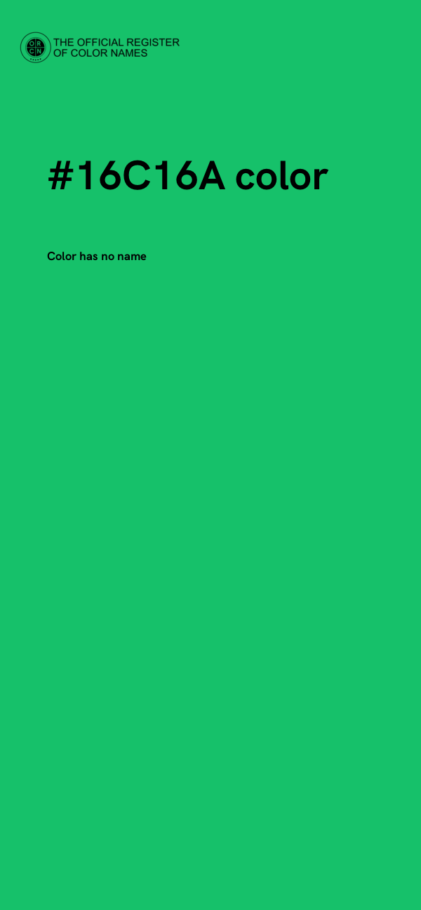 #16C16A color image