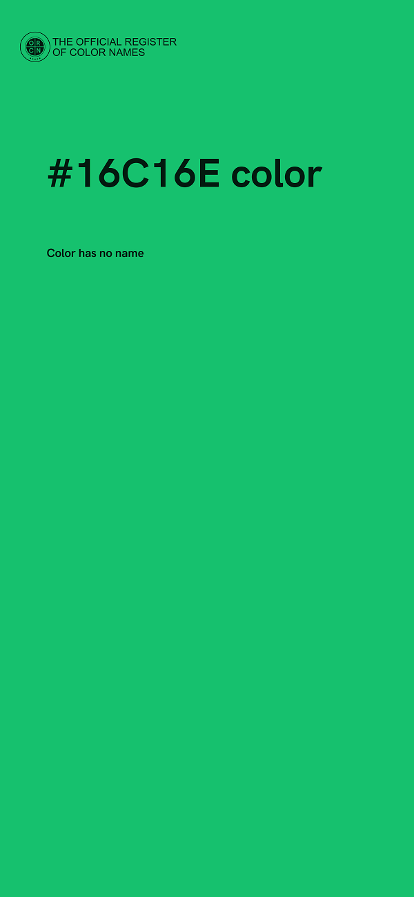 #16C16E color image