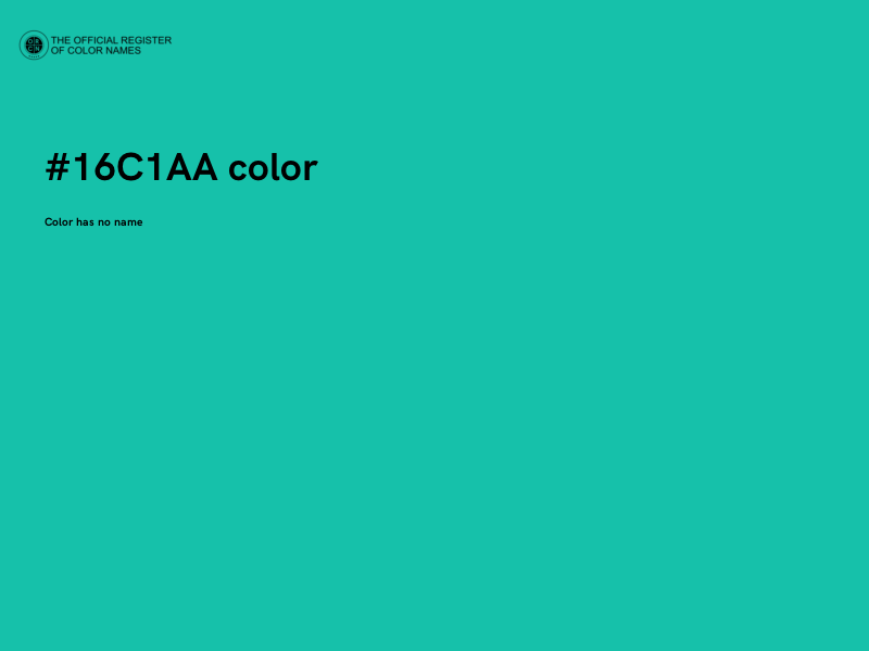 #16C1AA color image