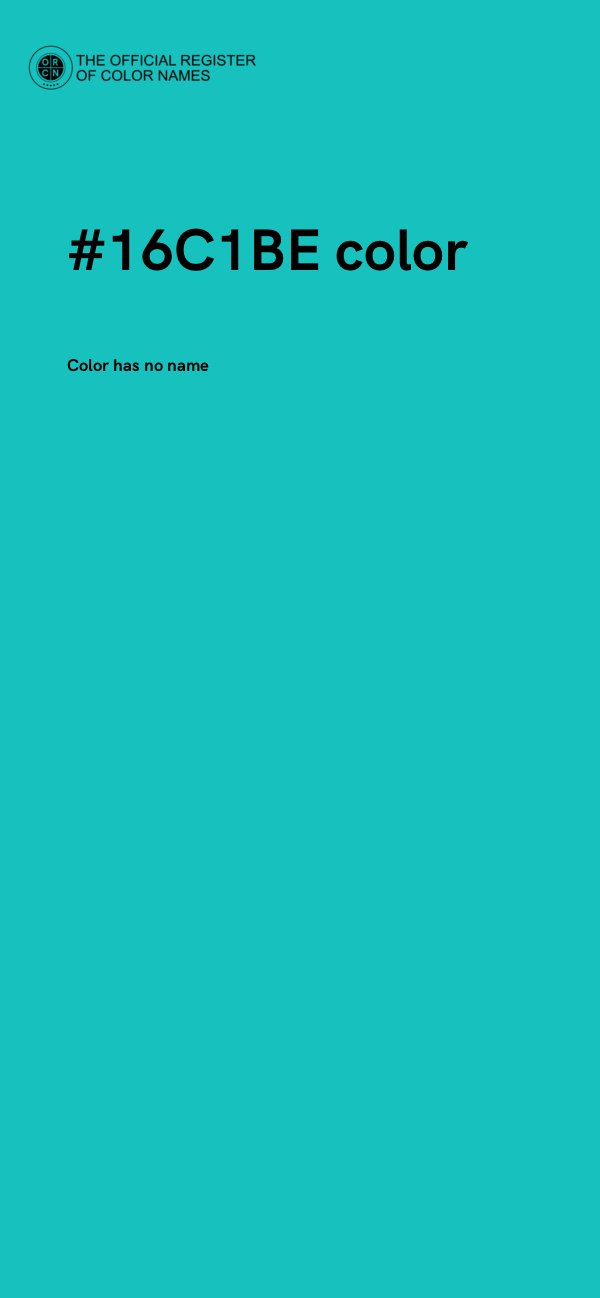 #16C1BE color image