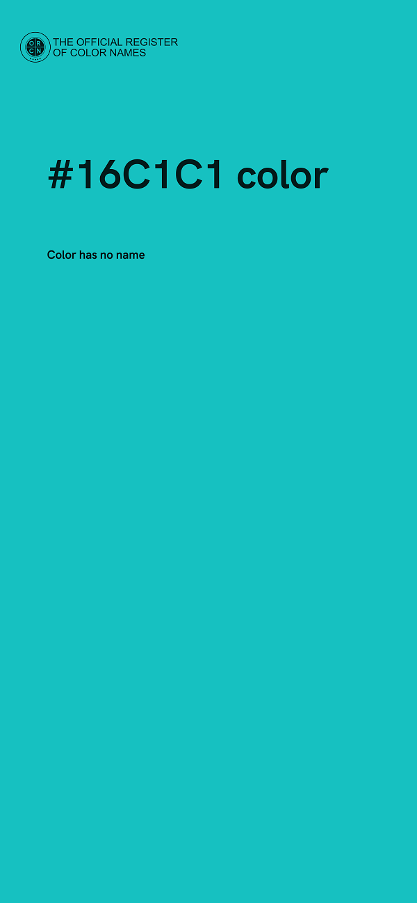 #16C1C1 color image