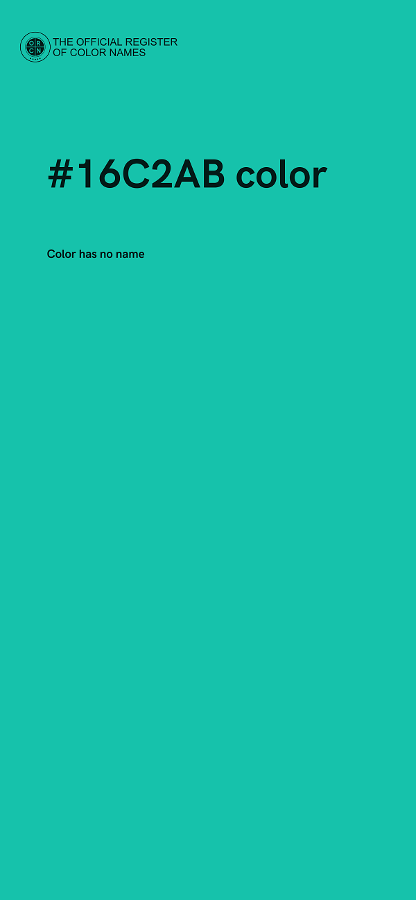 #16C2AB color image