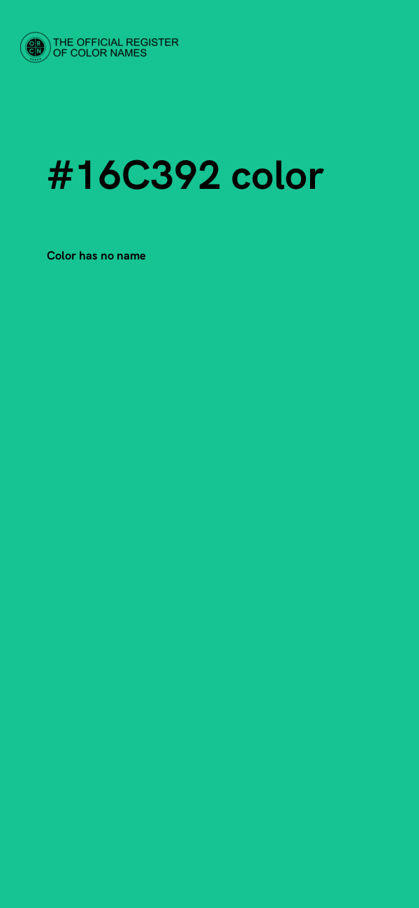 #16C392 color image