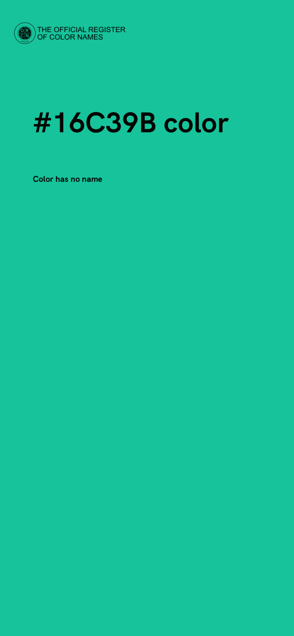 #16C39B color image