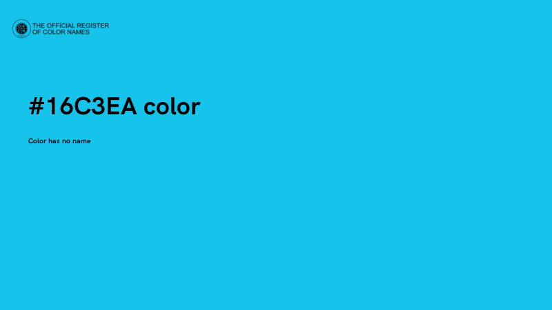 #16C3EA color image