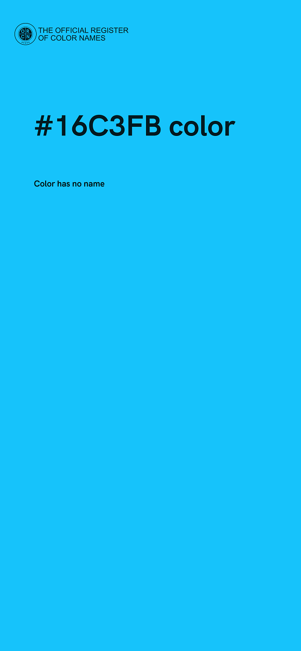#16C3FB color image