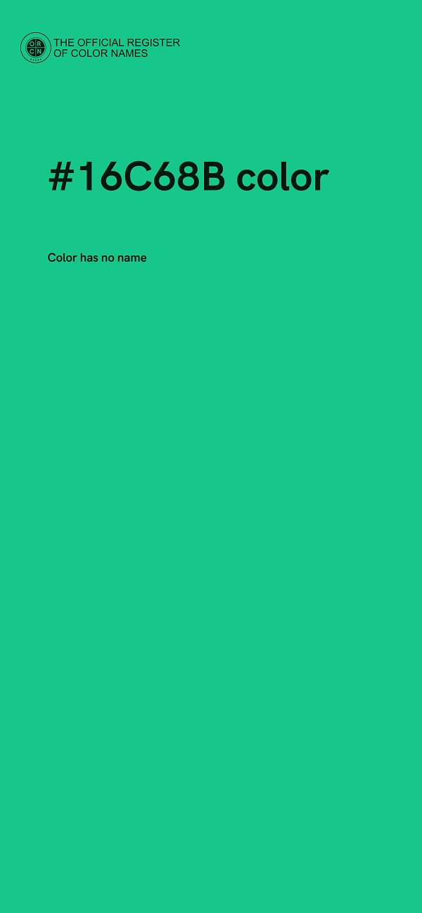 #16C68B color image