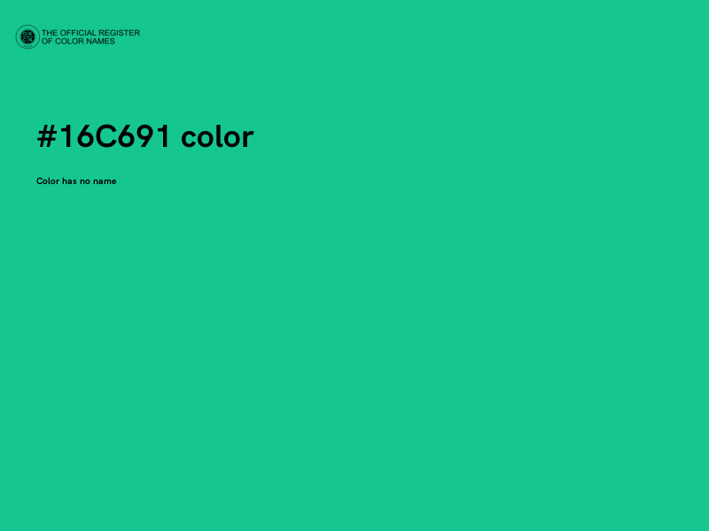 #16C691 color image