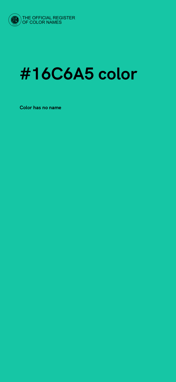 #16C6A5 color image