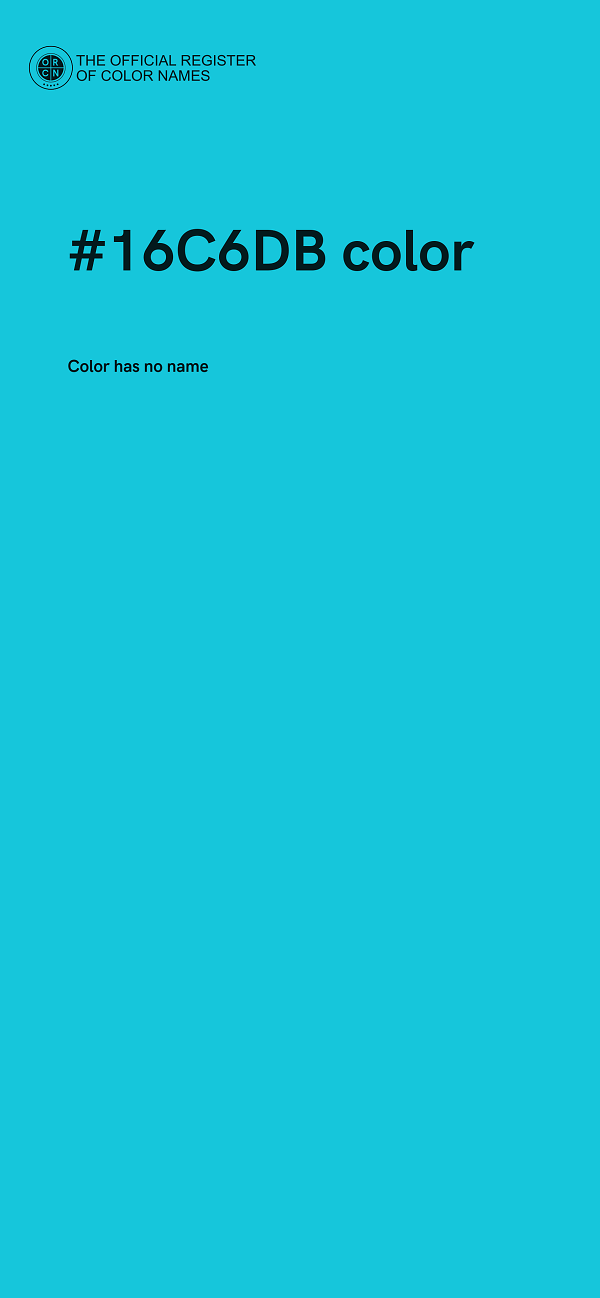 #16C6DB color image