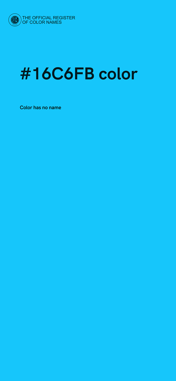 #16C6FB color image