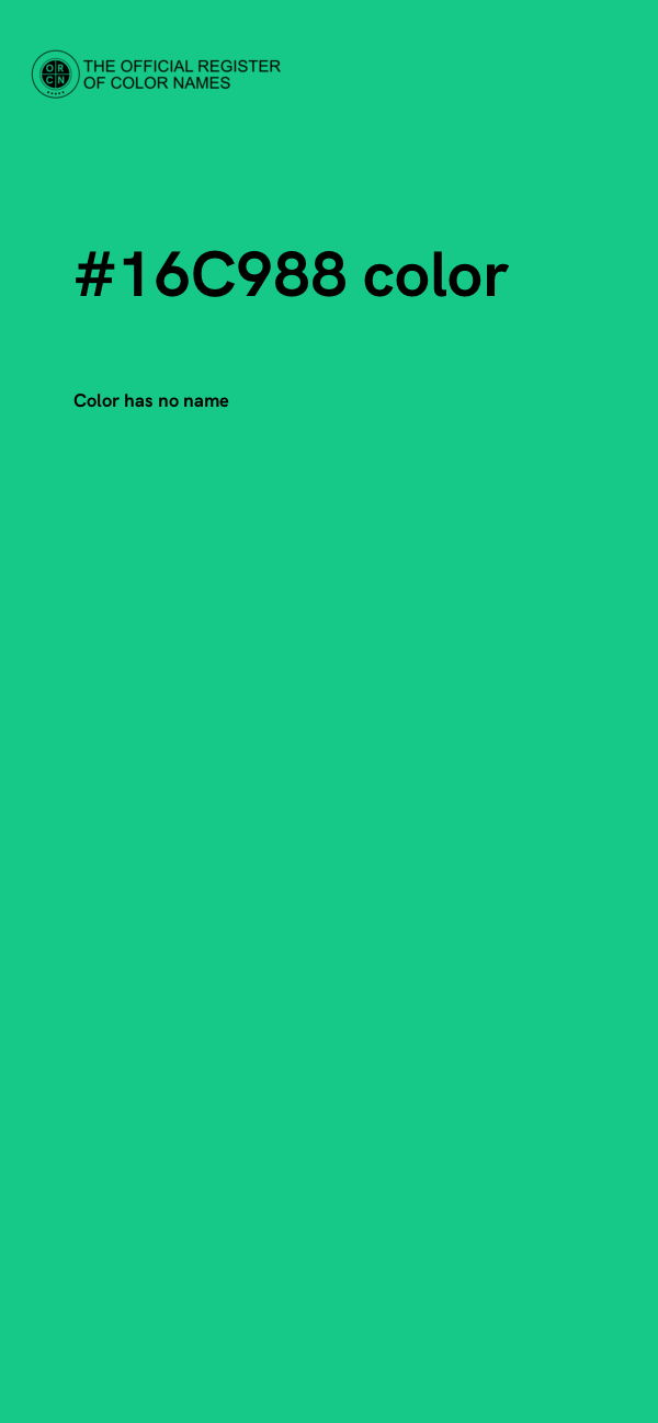 #16C988 color image